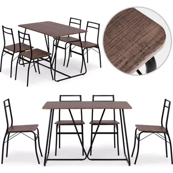 Jídelní set jídelní set stůl a 4 židle modernhome paris