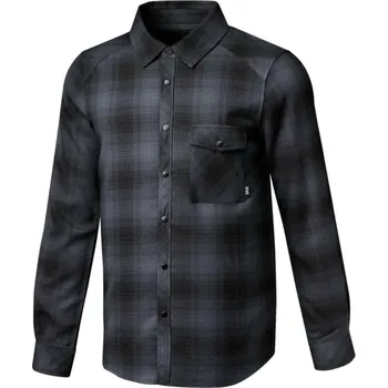 cyklistický dres IXS košile - CARVE 1.0 - antracitová/černá