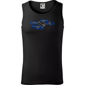 Pánské termoprádlo Dron letící - Tílko pánské Core - L ( Černá )