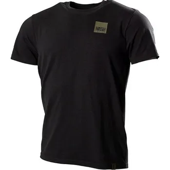 Rybářské oblečení Tričko Nash Make It Happen T-Shirt Box Logo Black Velikost M