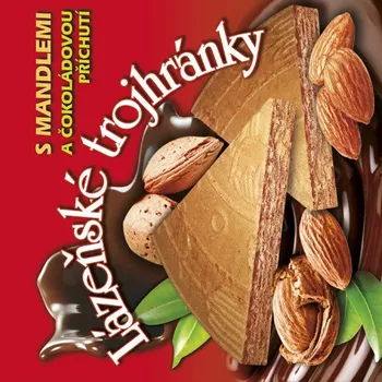 Lázeňské trojhránky s mandlemi a příchutí čokolády 160 g (1 ks)