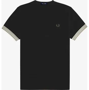 Pánské oblečení Tričko Fred Perry Black 6460940 S