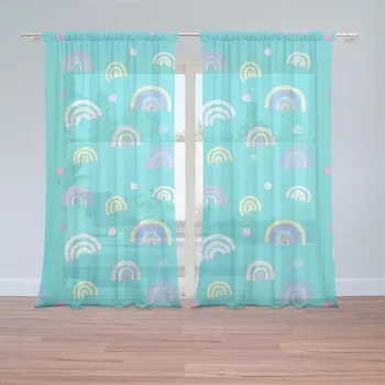 Záclona Sablio Záclony Barevné duhy: 2ks 150x250cm