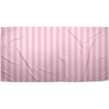 Ručník Sablio Ručník Růžové pruhy - 70x140 cm