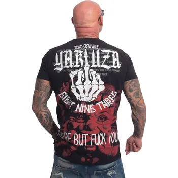 Pánská móda Pánské triko Yakuza Care Regular 27002 black velikost: 4XL