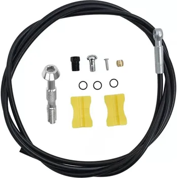 Brzda na kolo Hydraulická hadička SHIMANO SM-BH90-SBL černá, 1700 mm, s přírubou, na blistru