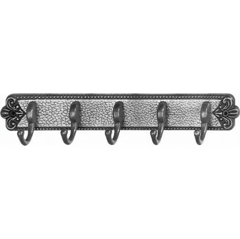 Věšák H5. háček 5ti háček starostříbro (Nástěnný háček. Jednoduchý a funkční doplněk do interiéru.)