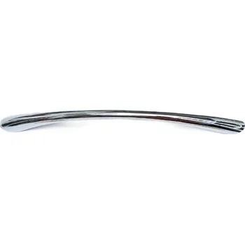 Nábytkové kování UO3. Úchyt 128 mm chrom lesk (Visací úchytka model UO3 v lesklém chromu. Rozteč 128mm, robustnější konstrukce s výrazným leskem.)