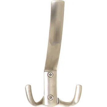 Věšák 770220 věšák kov satén nikl (Nástěnný věšák v povrchu satén nikl. Vhodné řešení pro nábytek v interiéru.)