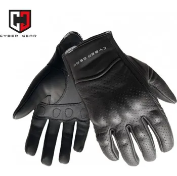 Moto rukavice Pánské kožené moto rukavice CYBER GEAR MIDI, černé vel. XXXL 8596341008345 – akce
