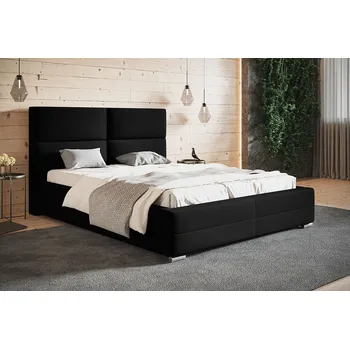 Ložnicová sestava Čalouněná postel Bed 3 box rozměr 90x200 vyberte barvu nohou Nohy bílé vyberte rošt Dřevěný rošt