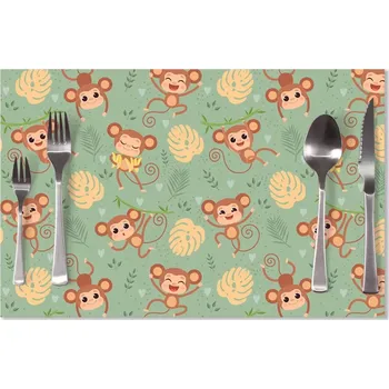 prostírání Sablio Prostírání Roztomilé opičky: 40x30cm