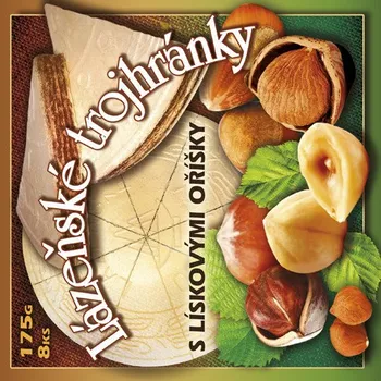 Lázeňské trojhránky s lískovými oříšky 175 g (1 ks)