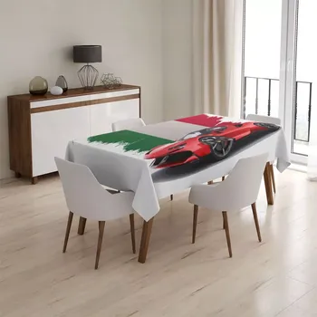 ubrus Sablio Ubrus Ferrari Italská vlajka - 130x130 cm