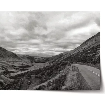 Plakát Sablio Plakát Černobílé údolí - 60x40 cm