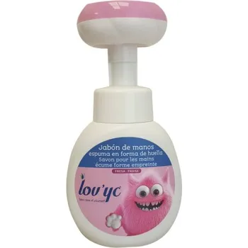 Mýdlo Lovyc 300ml dětské pěnové tvarovací mýdlo Jahoda - pumpa