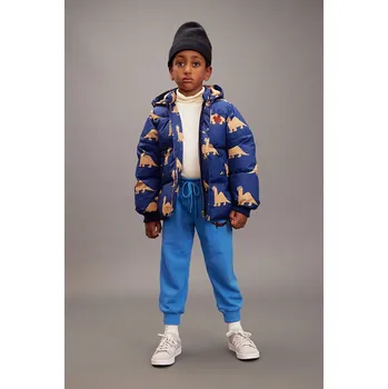 Chlapecká bunda Dětská bunda Mini Rodini Dinos 25710109 modrá 57X, vel. 104-110