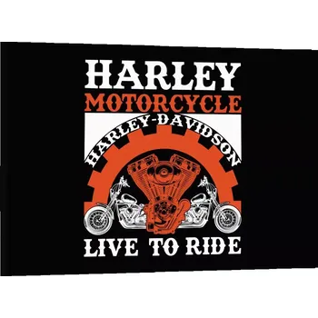 Obraz Sablio Obraz Harley-Davidson Live to ride - 150x110 cm