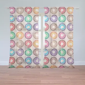 Záclona Sablio Záclony Barevné spirály: 2ks 150x250cm