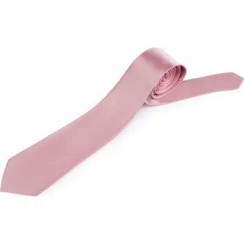 Saténová kravata jednobarevná, velké, 1 pudrová