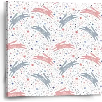 Obraz Sablio Obraz Folklórní zajíčci - 50x50 cm