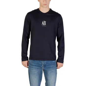 Pánské oblečení Armani Exchange tričko s dlouhým rukávem Armani černá 3491142