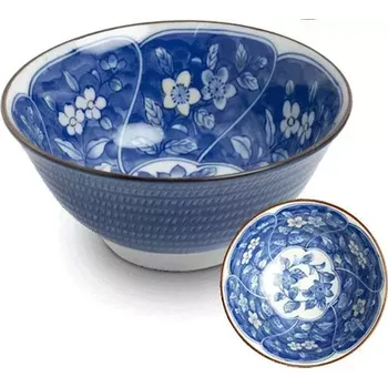 Sada nádobí Made in Japan Japonská porcelánová miska Blue Flower - Švestkové květy 15 cm