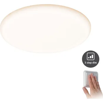 Koupelnové svítidlo PAULMANN VÝPRODEJ VZORKU LED vestavné svítidlo Veluna VariFit IP44 3-krokové-stmívatelné kruhové 215 21W 3.000K satén - PAULMANN P 93064