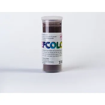 Speciální výtvarná barva Efcolor - Smaltovací prášek , 10ml - textura hnědá