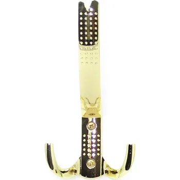 Věšák 91127 věšák Kamil - mosaz (Nástěnný věšák v povrchu mosaz. Praktický doplněk do interiéru.)