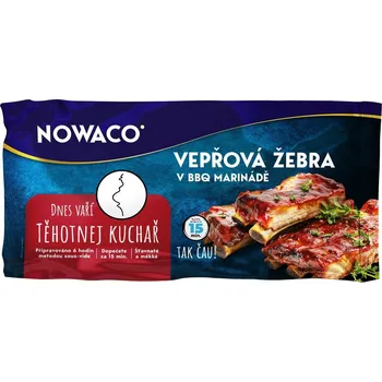 Hotové jídlo Nowaco Těhotnej kuchař Vepřová žebra BBQ sous-vide