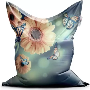 Sedací pytel Sablio Sedací vak Classic Květinová abstrakce - 150x100 cm