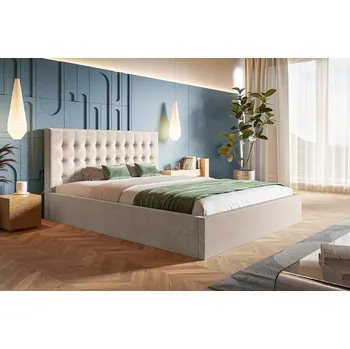 Ložnicová sestava Čalouněná postel Slim 2 box rozměr 90x200 vyberte rošt Kovový rošt