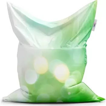 Sedací pytel Sablio Sedací vak Classic Zelená abstrakce - 150x100 cm