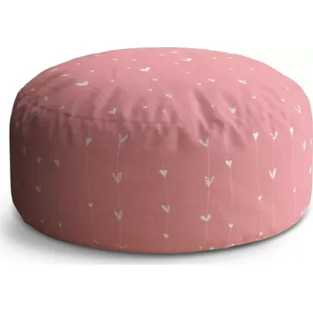 Taburet Sablio Taburet Circle Asymetrická srdíčka: 38x48 cm