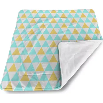 deka Sablio Deka pro miminko Dvoubarevné trojúhelníky - 80x100 cm