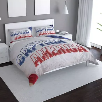 Povlečení Sablio Povlečení Kapitán Amerika Vlajka - 140x200 / 90x70
