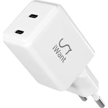 iWant 35W GaN síťová nabíječka bílá