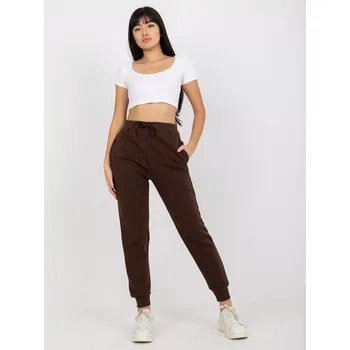 Dámské kalhoty Dámské kalhoty TW SP 2003 kalhoty.02 tmavě hnědá - FPrice 2XL