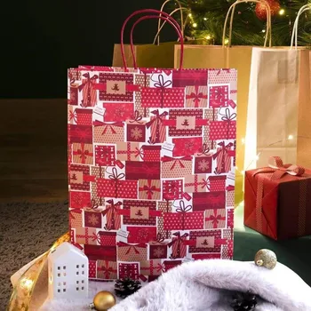 Dárková taška Vánoční taška - velikost L - dárečky
