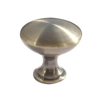 Nábytkové kování 770176 knopka 30mm staromosaz (Kulatá kovová knopka o průměru 30mm s povrchem ze staré mosazi. Autentický antik vzhled s patinou. )
