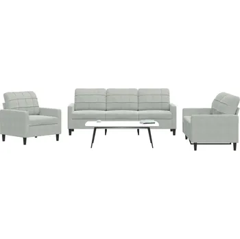 Pohovka 4dílná sedací souprava s poduškami a podhlavníky hnědá samet