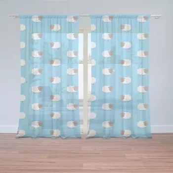 Sablio Záclony Ovečky: 2ks 150x250cm