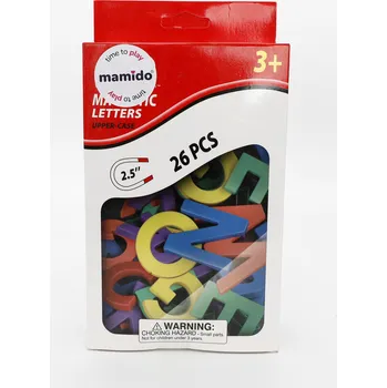 Výuková hračka Mamido Barevná magnetická abeceda - 26 písmen, velikost 6,35 cm MT1525
