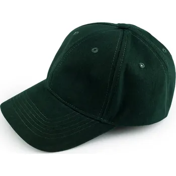 Kšiltovka Bavlněná kšiltovka unisex vhodná k dozdobení, velké, 24 zelená tmavá