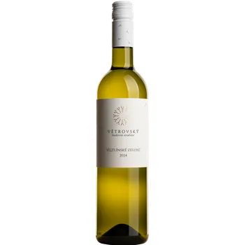 Víno Veltlínské zelené 2024, moravské zemské víno, Vinařství Větrovský, suché