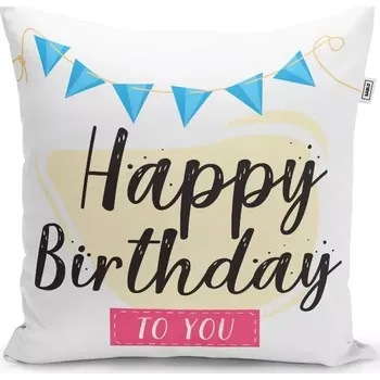 Polštář Sablio Polštář Happy Birthday to you : 40x40 cm