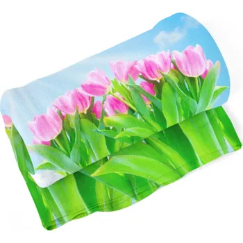 deka Sablio Deka Růžové tulipány - 150x120 cm