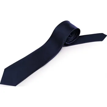Saténová kravata jednobarevná, velké, 3 (154) modrá tmavá