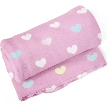 deka Sablio Deka Srdce na růžové - 190x140 cm
